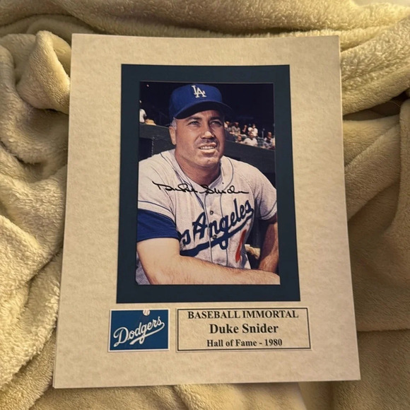- Duke snider autographed photo - Picture 1 of 1